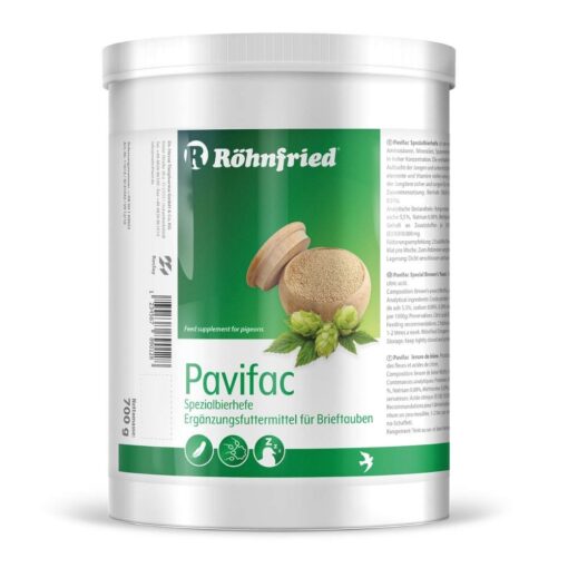 Röhnfried Pavifac brewer's yeast 700g for racing pigeons and racing pigeons