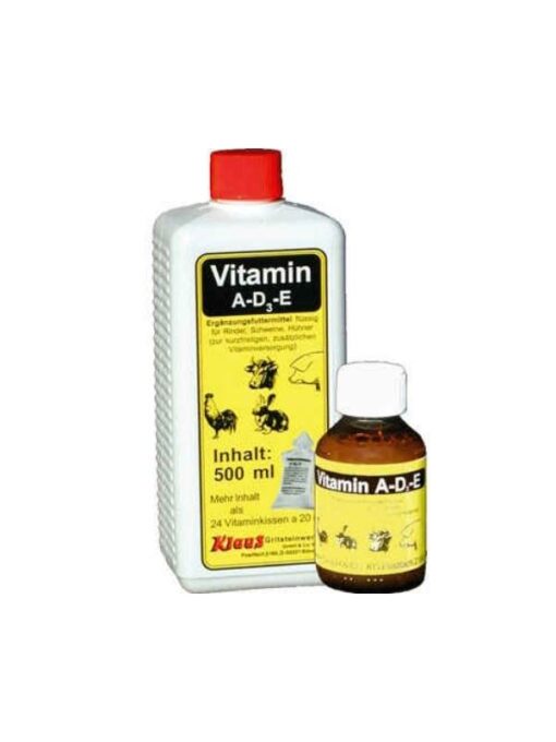 Klaus Vitamin A-D3-E 500ml für Brieftauben und Rassetauben