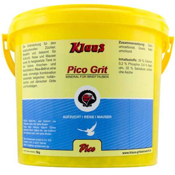 Klaus Pico Grit 5kg für Brieftauben und Rassetauben