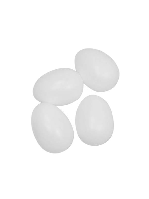 Produktbild von 12 Künstliche Taubeneier Aus Kunststoff – 10x8x10mm, Weiß, Zum Schlüpfen & Trainieren Von Tauben