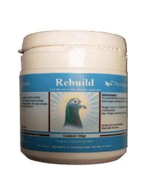 Pigeon Vitality Rebuild Pulver 100g Konzentrat für Brieftauben und Rassetauben