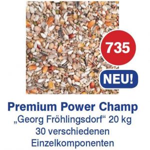Pigeon feed from Vanrobaeys - Premium Power Super Champ No. 735 20kg (free shipping) for racing pigeons and racing pigeons