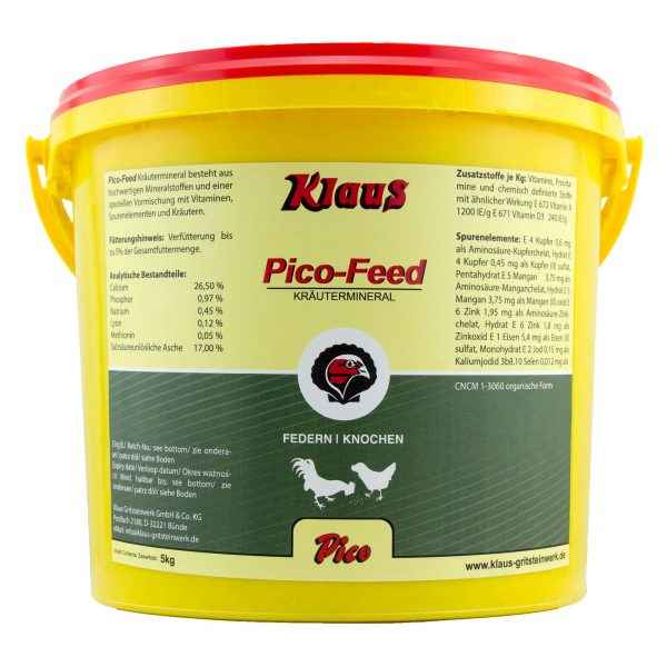 Pico-Feed Kräutermineral 5kg für Brieftauben und Rassetauben