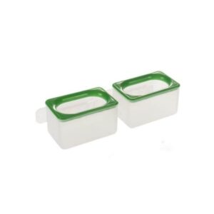 1 Stück Zellnapf mit Leiste, doppelt (Grün) (A19A) für Brieftauben und Rassetauben