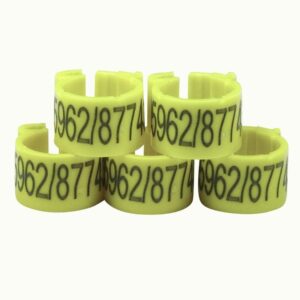 Telephone clip rings 8mm (freely selectable from 50 to 400 pieces - max. 14 characters)