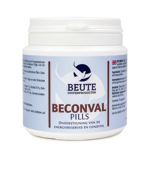 Beute Beconval Power Pills 75 Kapseln für Brieftauben und Rassetauben