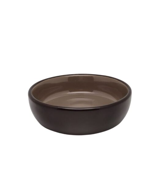 Ceramic bowl inside brown - outside brown approx. 250ml for racing pigeons and racing pigeons