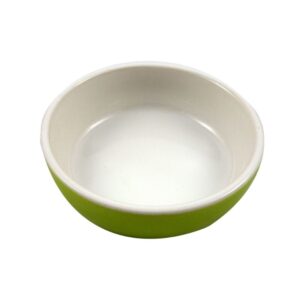 Keramiknapf innen Weiß - außen Grün ca. 250ml für Brieftauben und Rassetauben