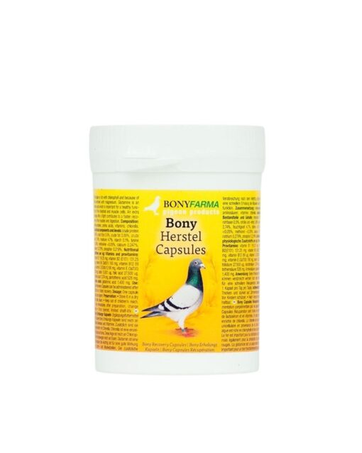 Bony recovery capsules 100 pieces for racing pigeons and racing pigeons