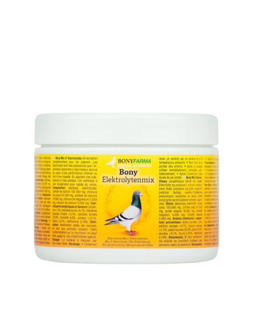 Bony electrolyte mix 350g for racing pigeons and racing pigeons