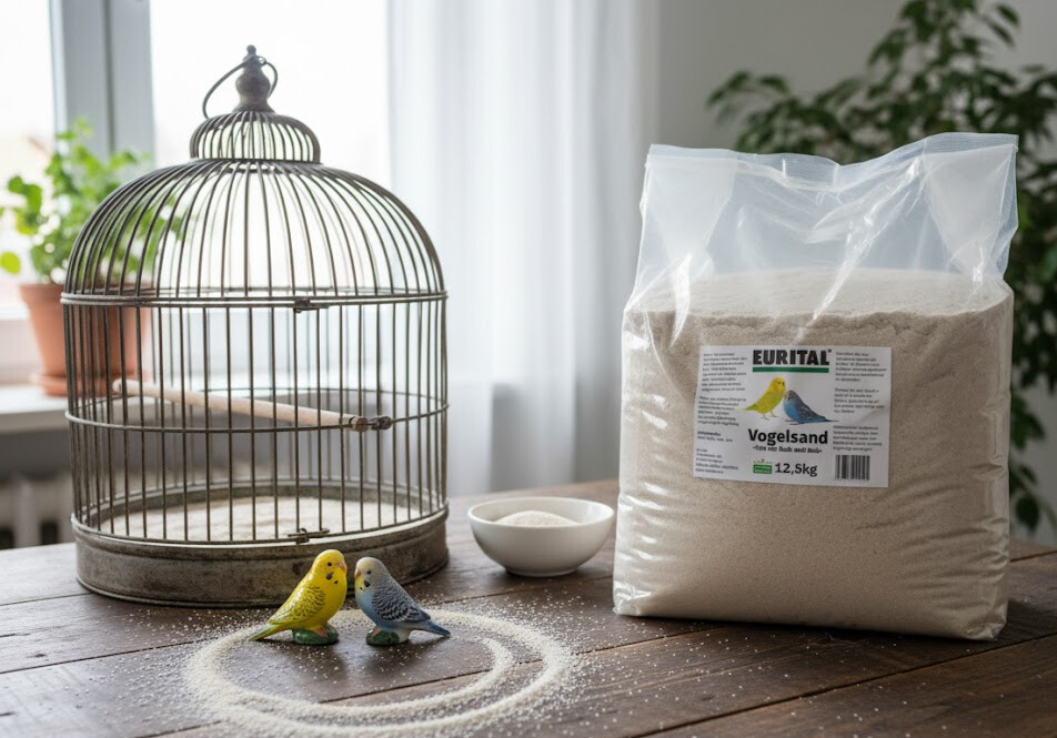Vogelsand mit Grit und Anis für Vogelkäfig